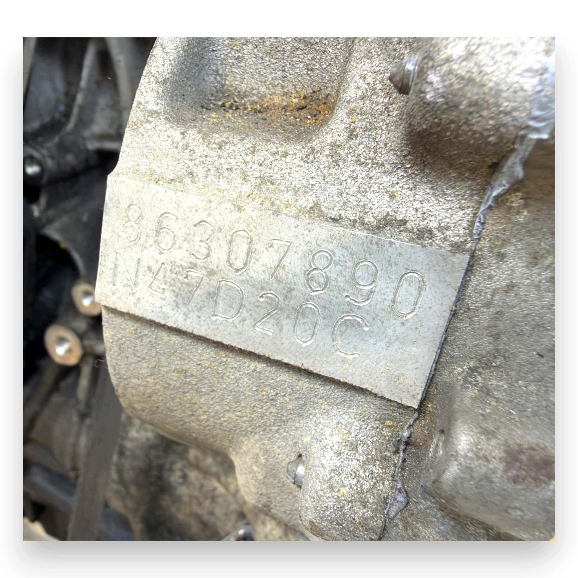 Moteur N47 D20 C vue 2