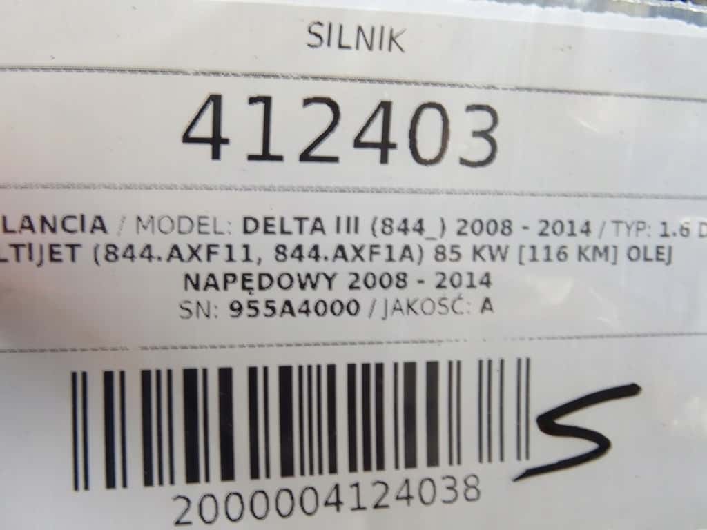 Moteur 955 A4.000 vue 4