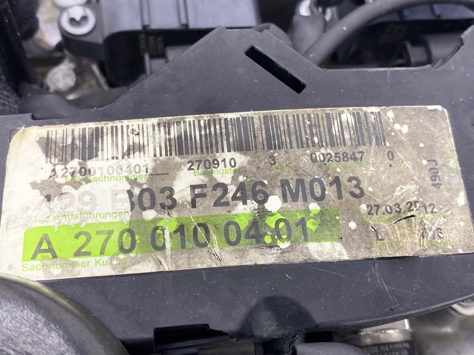 Moteur M 270.920 vue 6