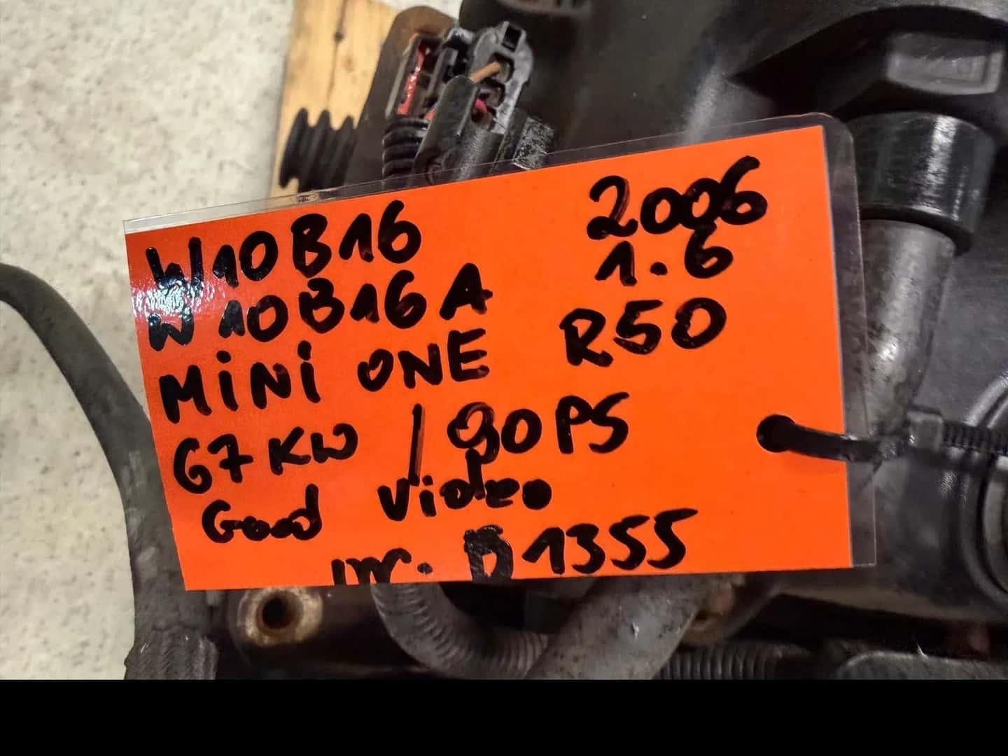 Moteur W10 B16 A vue 4