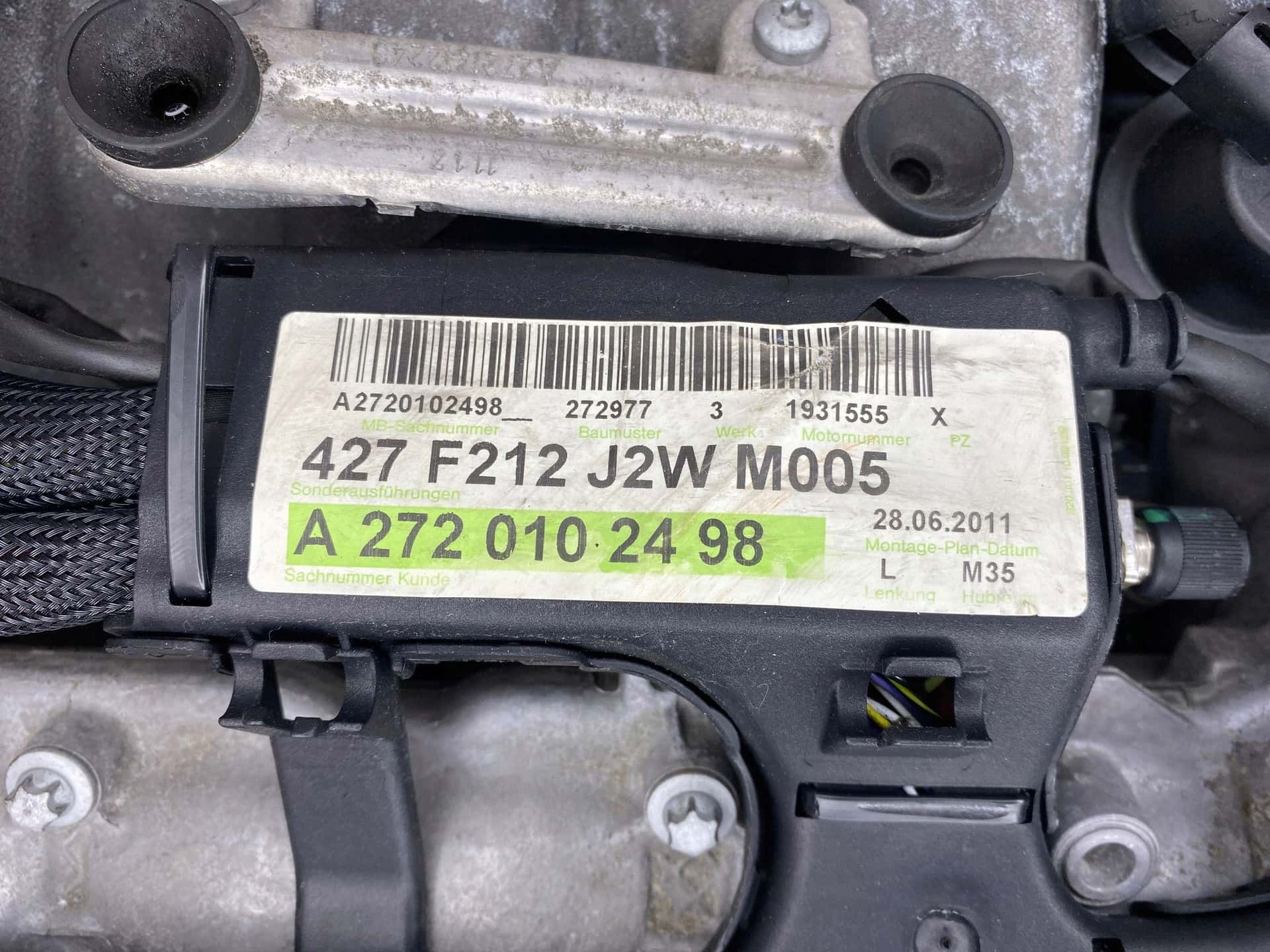 Moteur M 272.966 vue 6