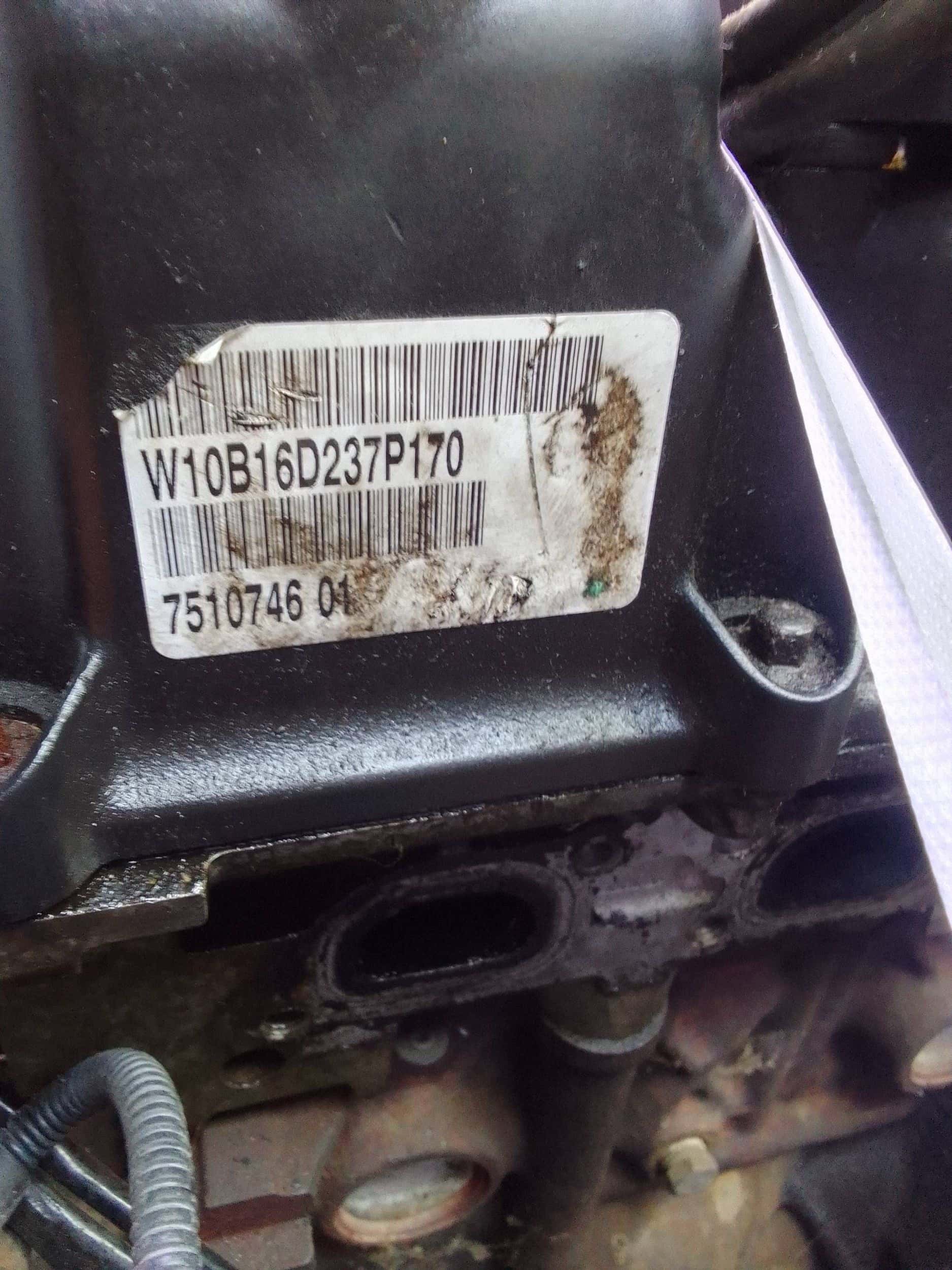Moteur W10 B16 A vue 3
