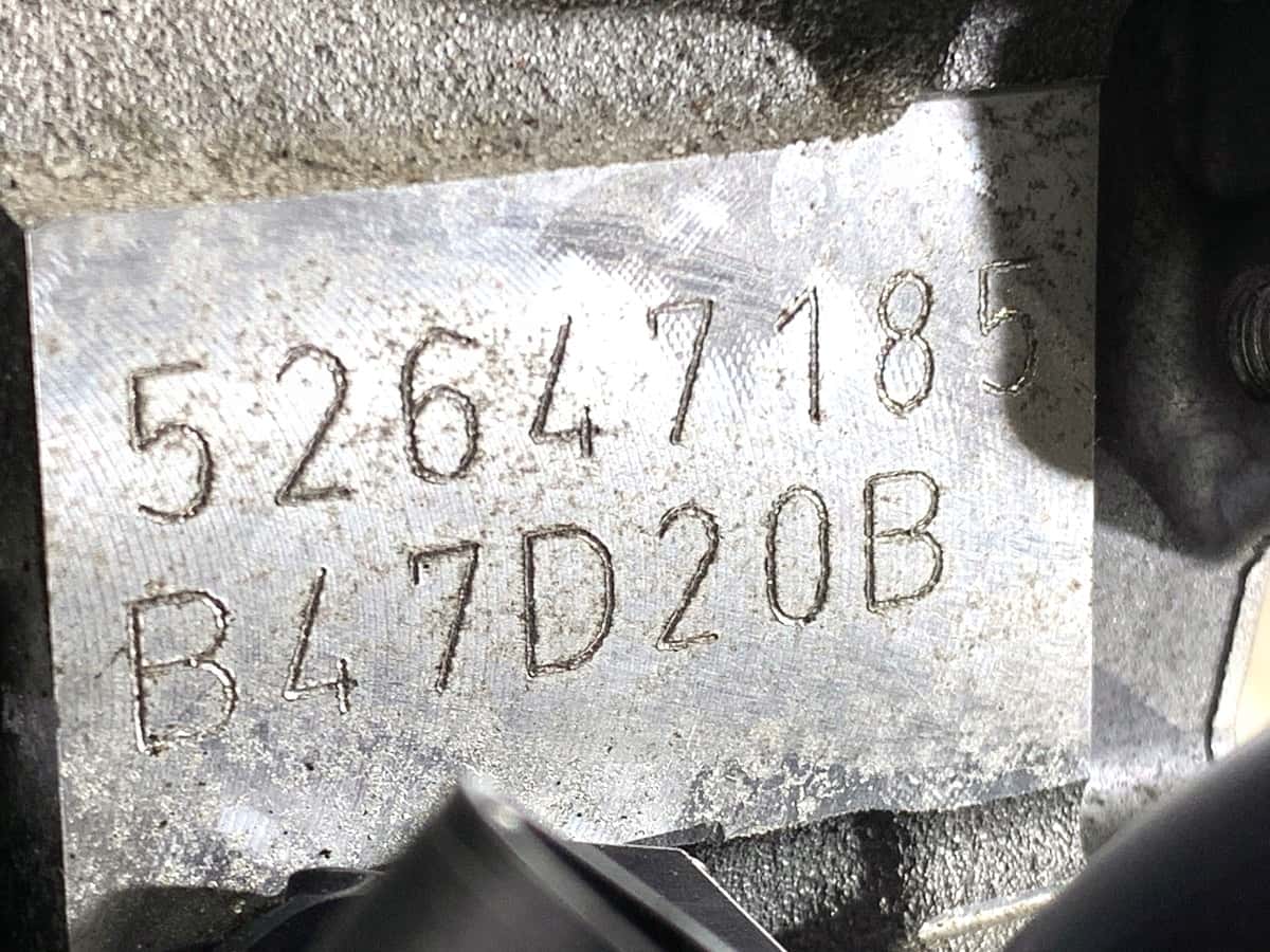 Moteur B47 D20 B vue 5