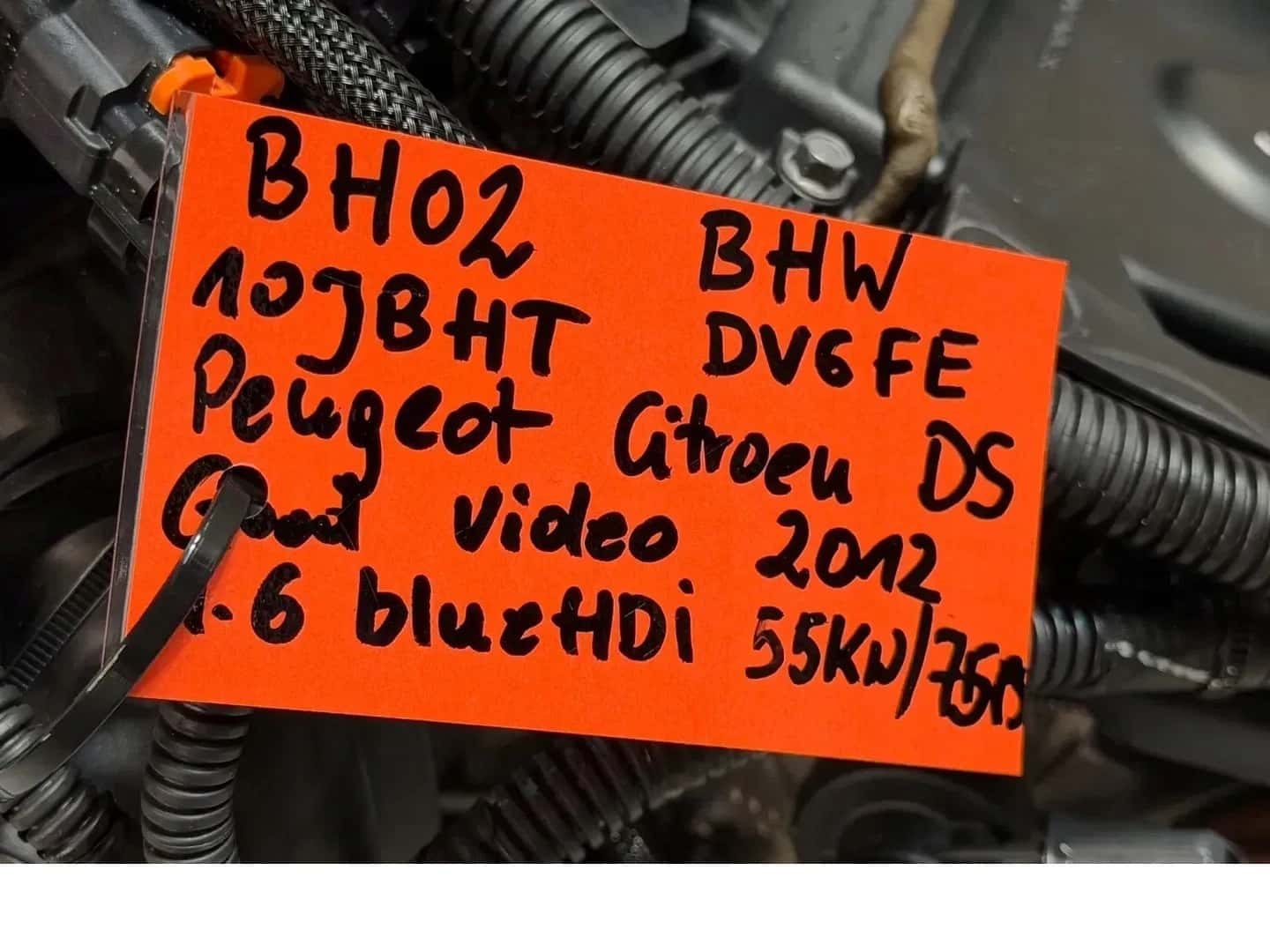 Moteur BHW (DV6FE) vue 12