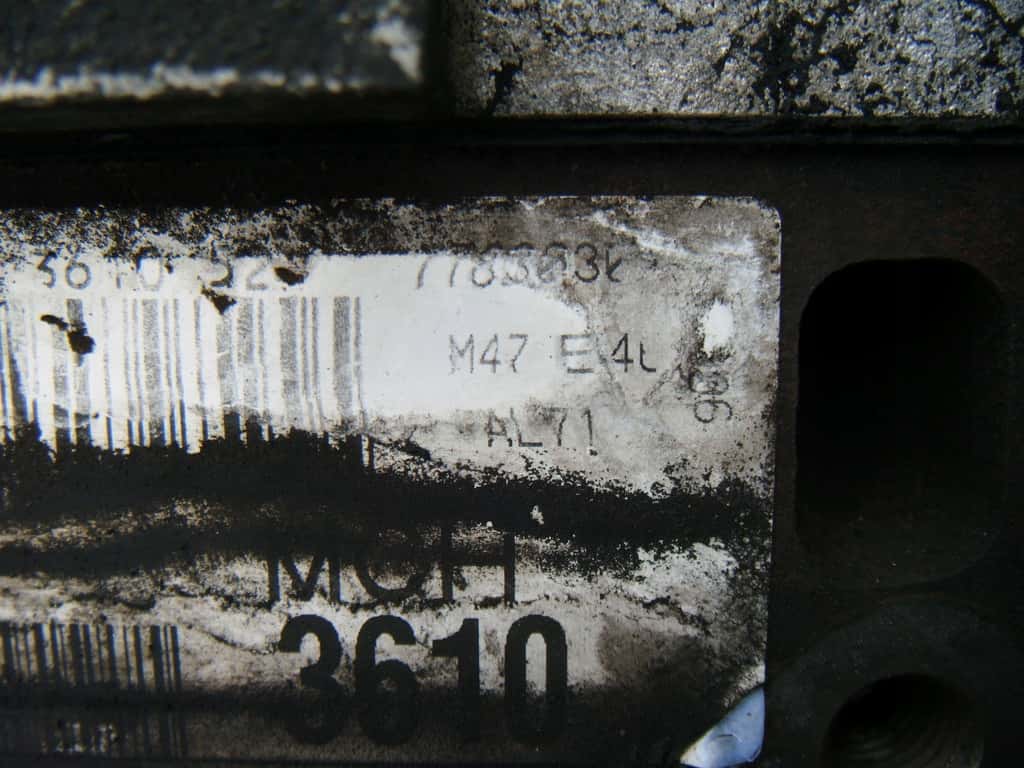 Moteur M47 D20 (204D1) vue 4