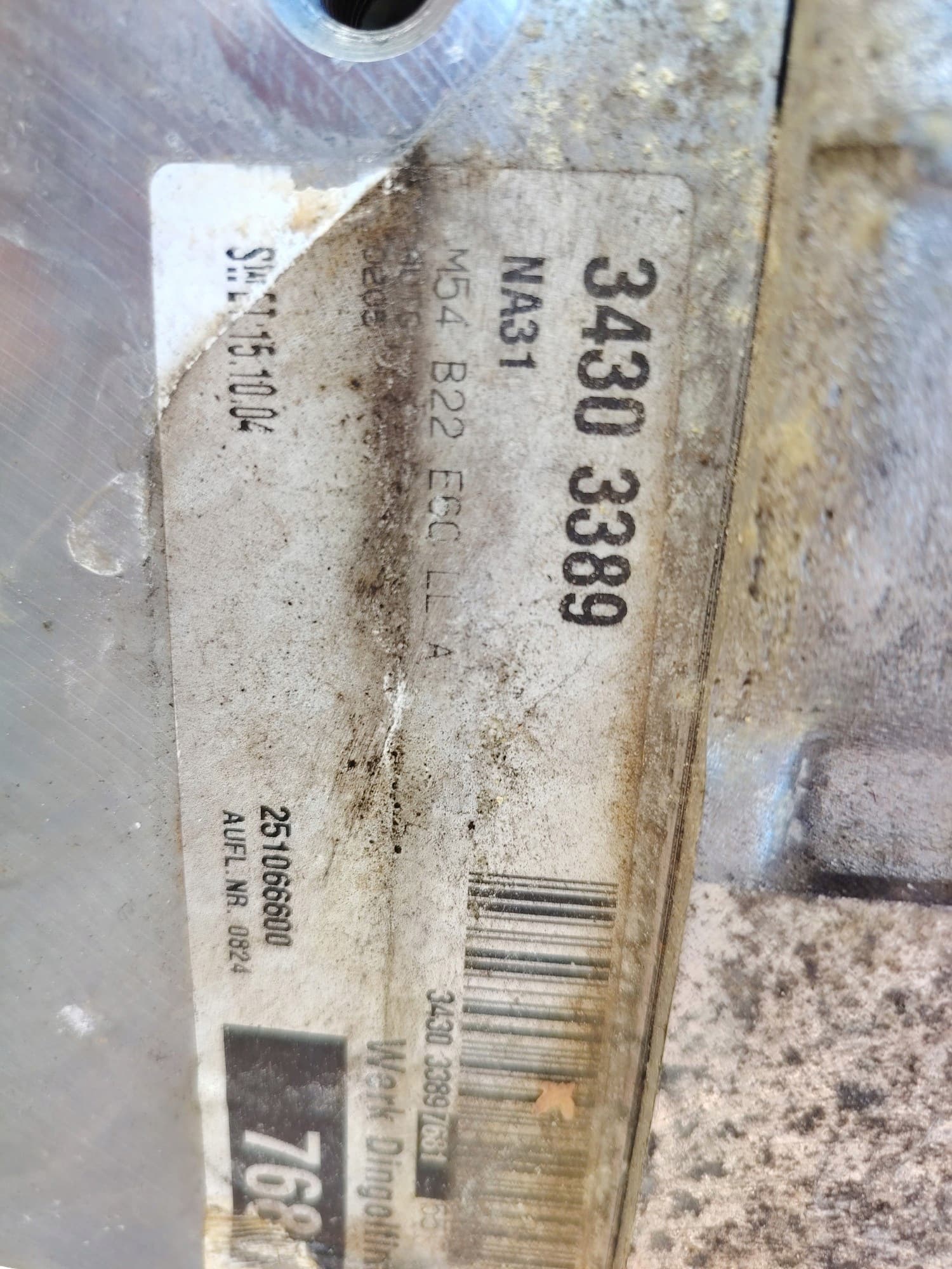 Moteur M54 B22 (226S1) — vue 6