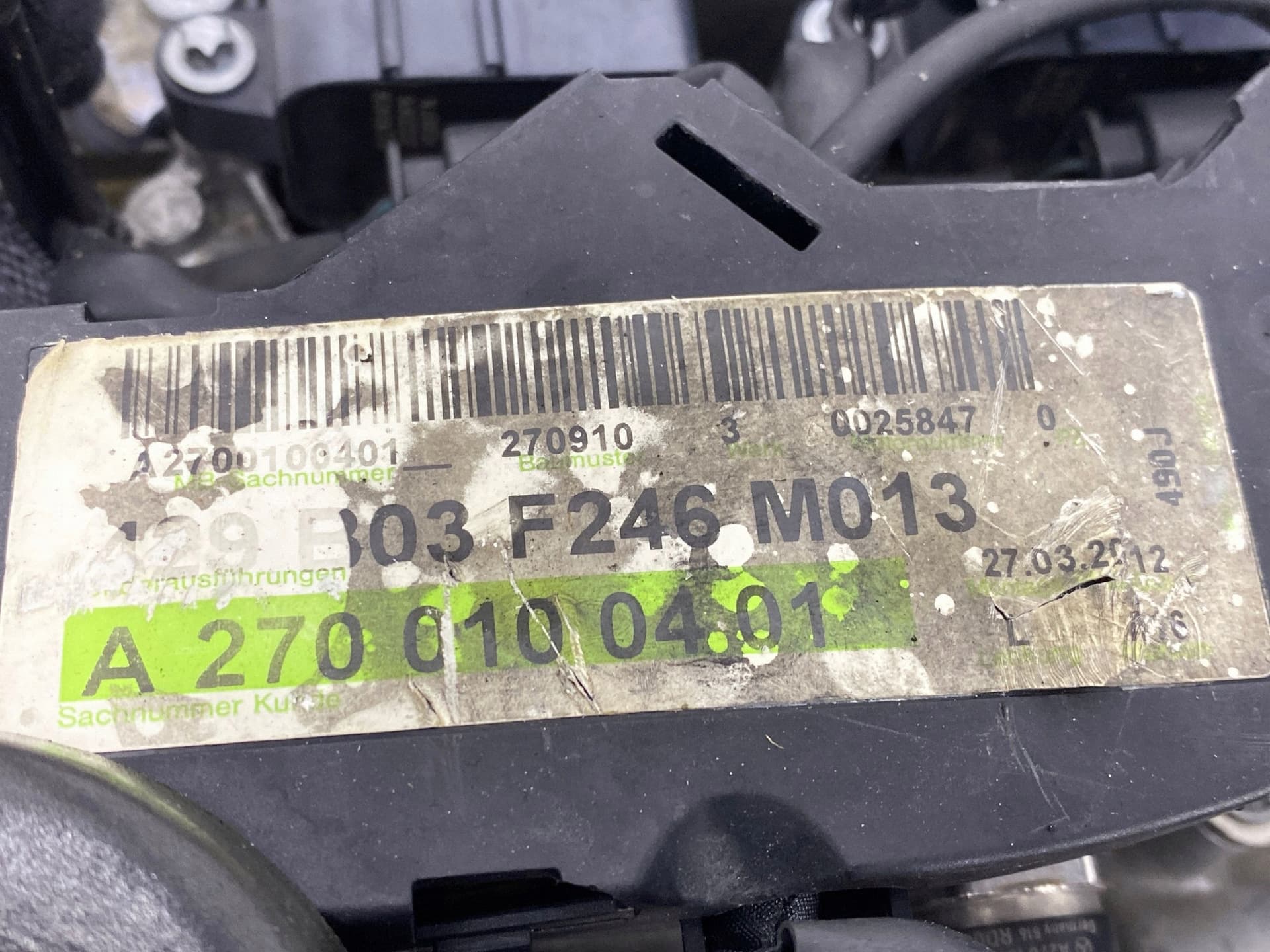 Moteur M 270.920 — vue 6